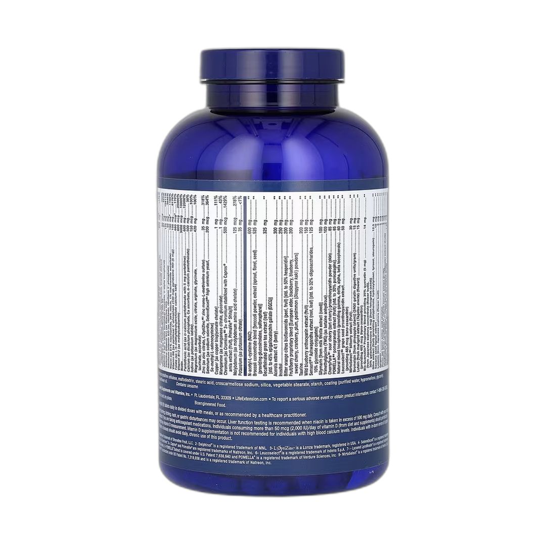Life Extension, Mix Tablets, 240 Tablets packaging side view