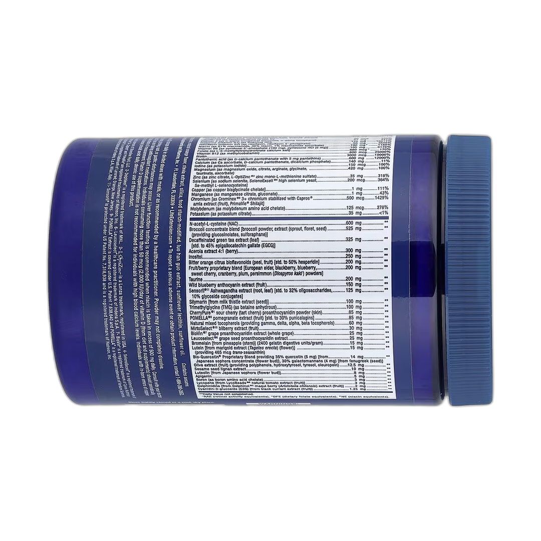 Life Extension, Life Extension Mix Powder, 0.79 lbs, 360 g packaging side view
