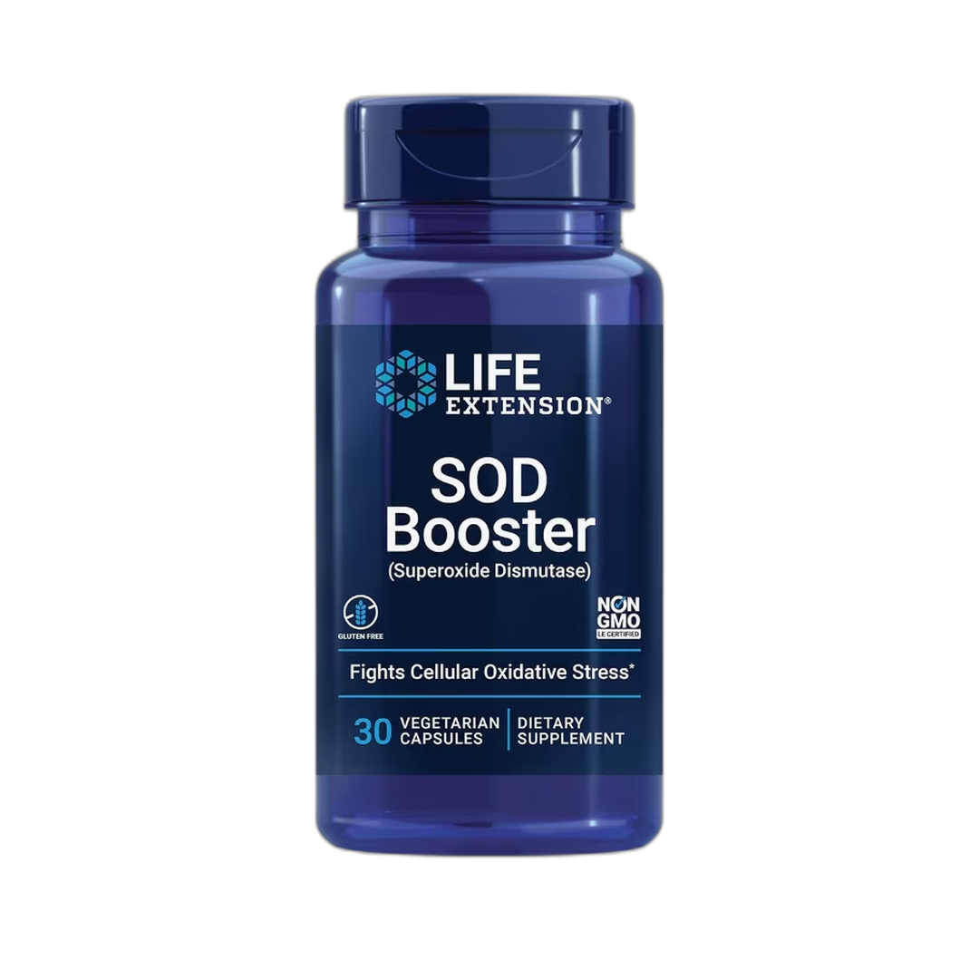 Life Extension, SOD Booster, 30 Vegetarian Capsules front packaging view