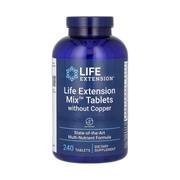 Life Extension, Mix Tablets Without Copper, 240 Tablets front packaging view