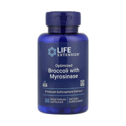Life Extension, Optimized Broccoli and Myrosinase, 30 Vegetarian Capsules front packaging view