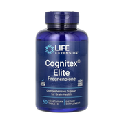 Life Extension, Cognitex Elite Pregnenolone, 60 Vegetarian Tablets front packaging view