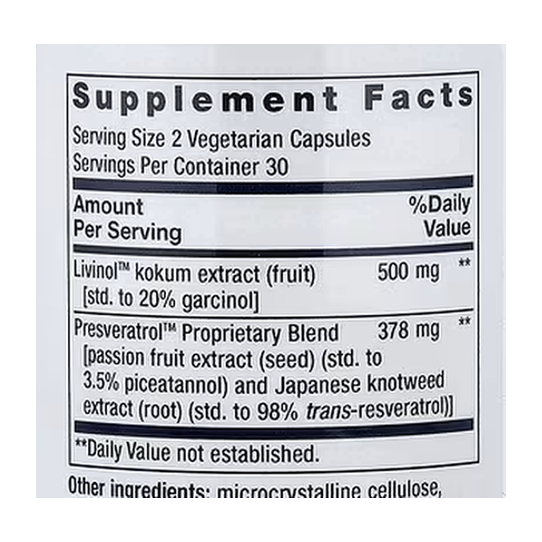 Life Extension, Geroprotect®, Stem Cell, 60 Vegetarian Capsules supplement facts label showing ingredients, vitamins, minerals, and serving information