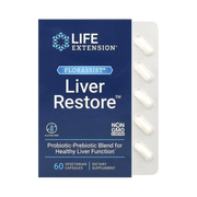 Life Extension, FLORASSIST Liver Restore, 60 Vegetarian Capsules front packaging view