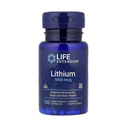Life Extension, Lithium, 1,000 mcg, 100 Vegetarian Capsules front packaging view