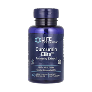 Life Extension, Curcumin Elite, Turmeric Extract, 60 Vegetarian Capsules front packaging view