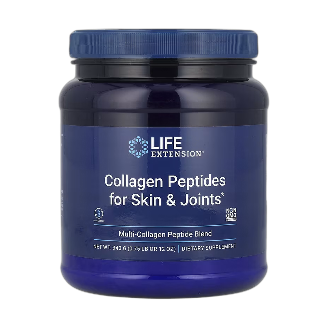 Life Extension, Collagen Peptides For Skin & Joints, 12 oz, 343 g front packaging view