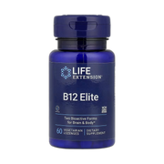 Life Extension, B12 Elite, 60 Vegetarian Lozenges front packaging view