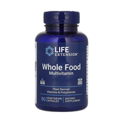 Life Extension, Whole Food Multivitamin, 90 Vegetarian Capsules front packaging view