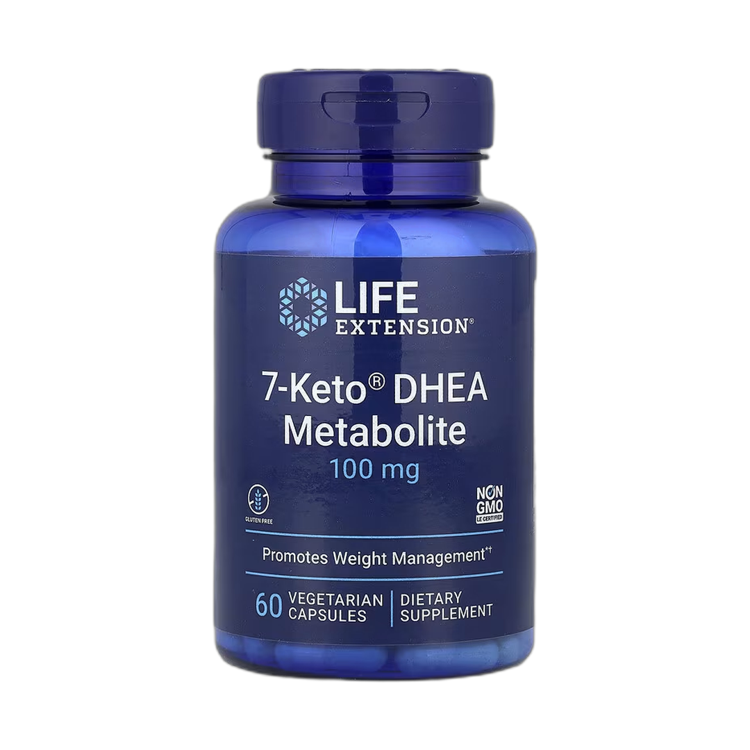 Life Extension, 7-Keto DHEA Metabolite, 100 mg, 60 Vegetarian Capsules front packaging view