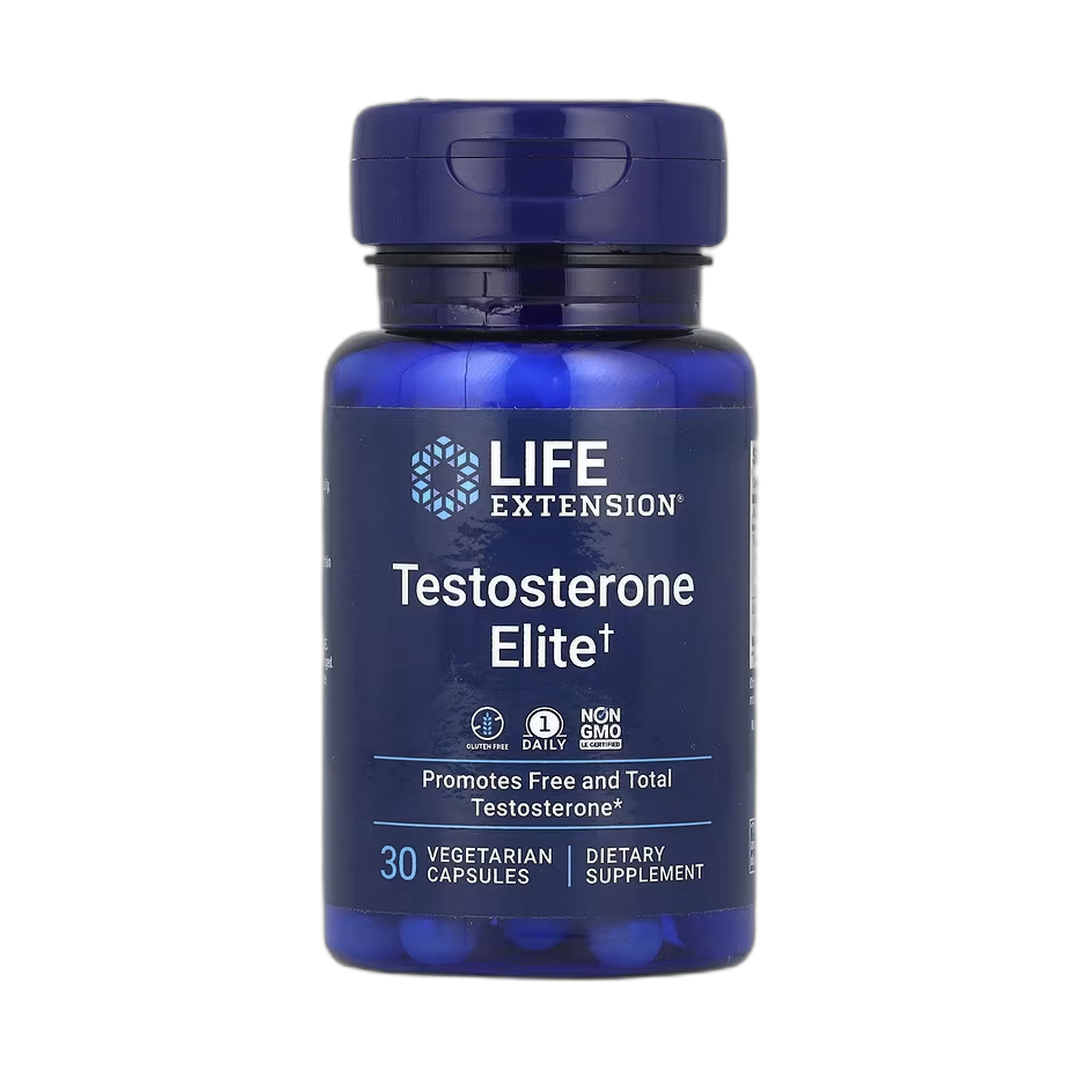 Life Extension, Testosterone Elite, 30 Vegetarian Capsules front packaging view