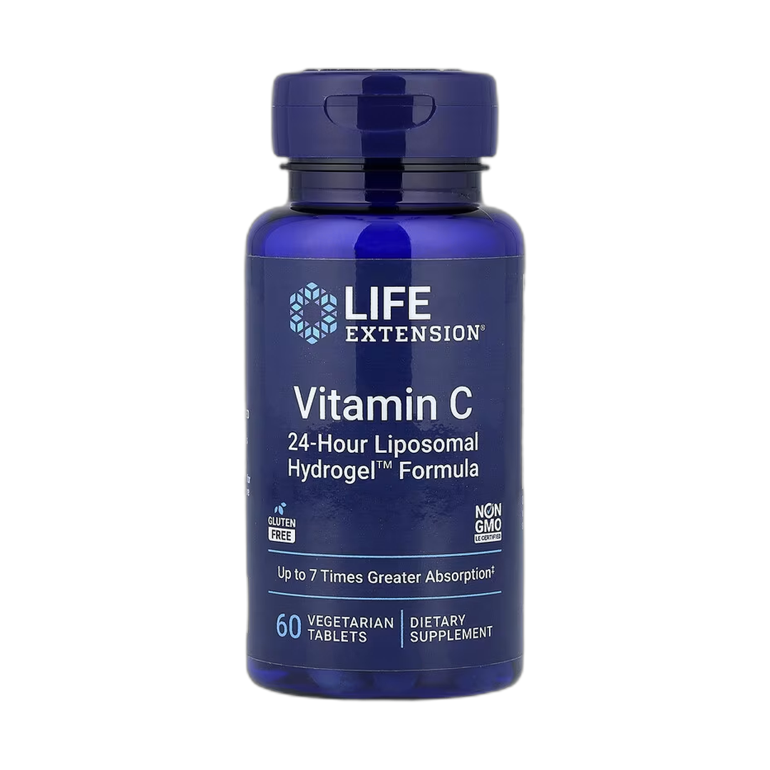 Life Extension, Vitamin C, 60 Vegetarian Tablets front packaging view