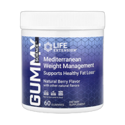 Life Extension, Gummy Science, Mediterranean Weight Management, Natural Berry, 60 Gummies front packaging view