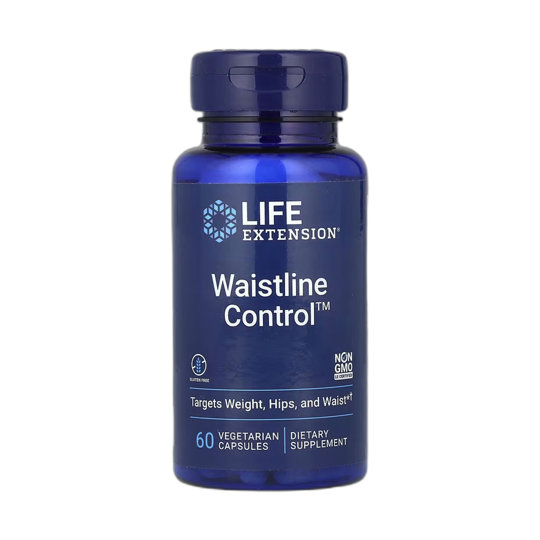 Life Extension, Waistline Control, 60 Vegetarian Capsules front packaging view