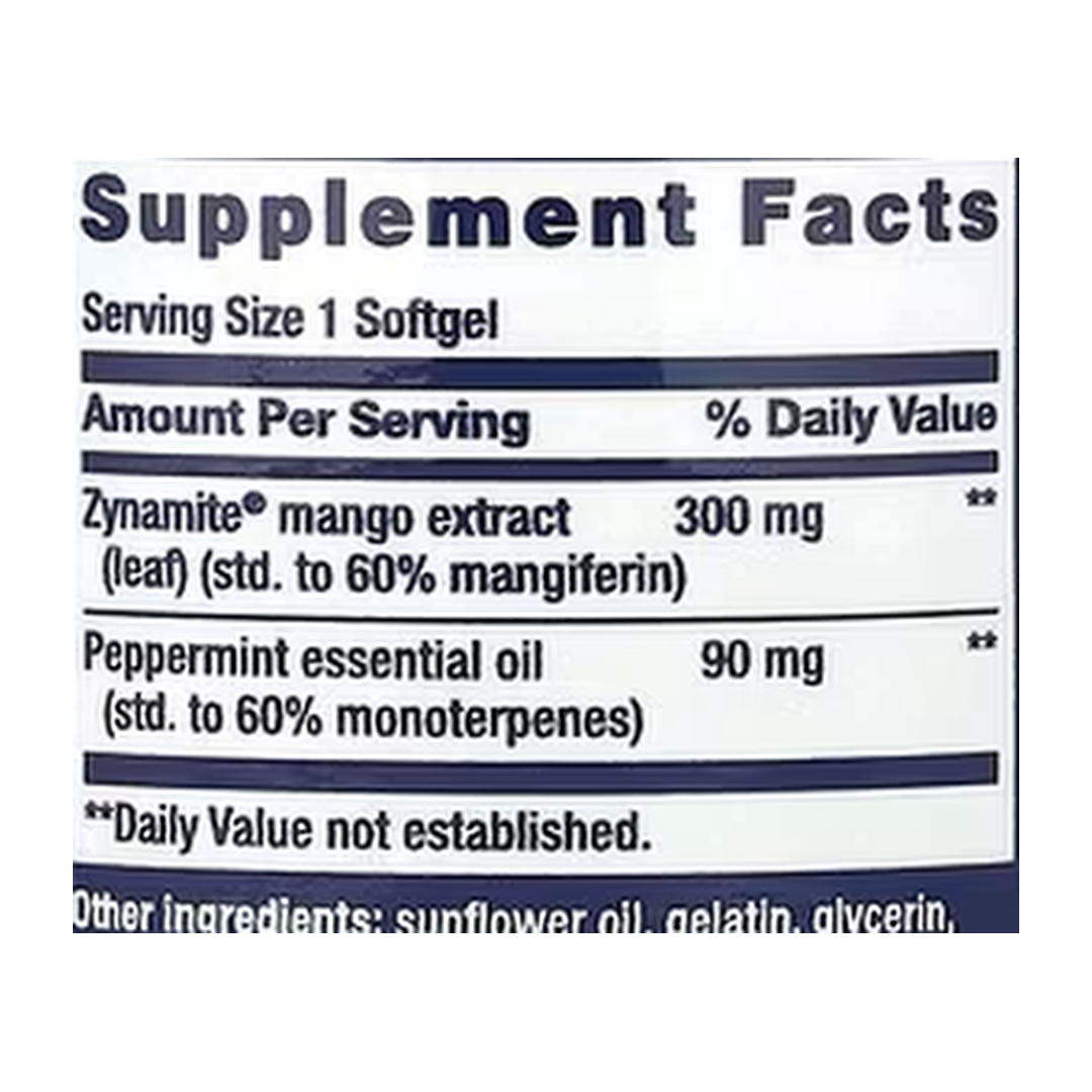 Life Extension, Brain Fog Relief, 30 Softgels supplement facts label showing ingredients, vitamins, minerals, and serving information