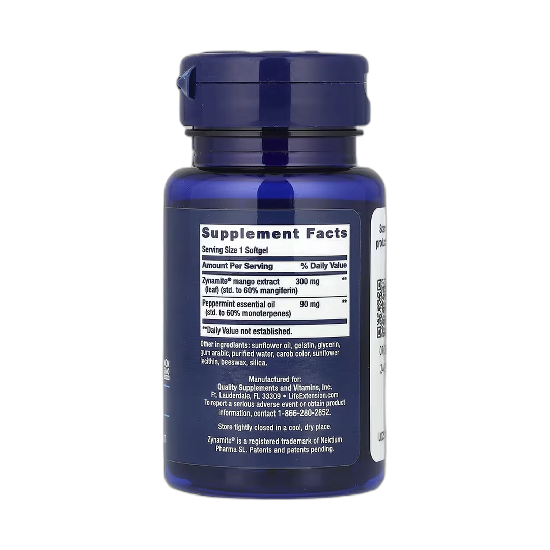 Life Extension, Brain Fog Relief, 30 Softgels back packaging view