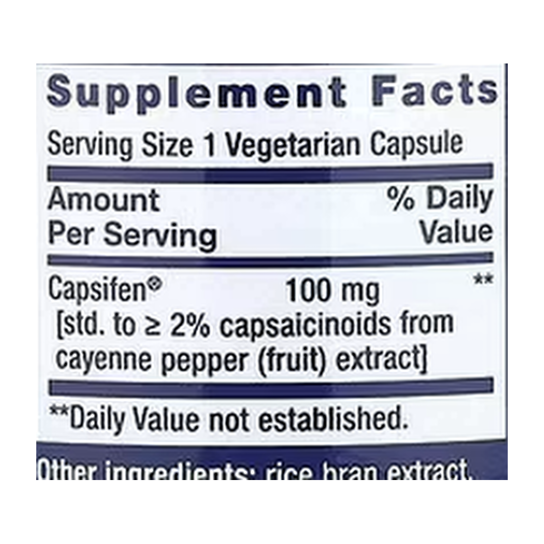 Life Extension, Thermo Weight Control, 60 Vegetarian Capsules supplement facts label showing ingredients, vitamins, minerals, and serving information