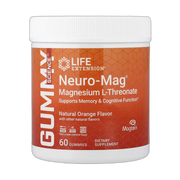 Life Extension, Neuro-Mag, Magnesium L-Threonate, Natural Orange, 60 Gummies front packaging view