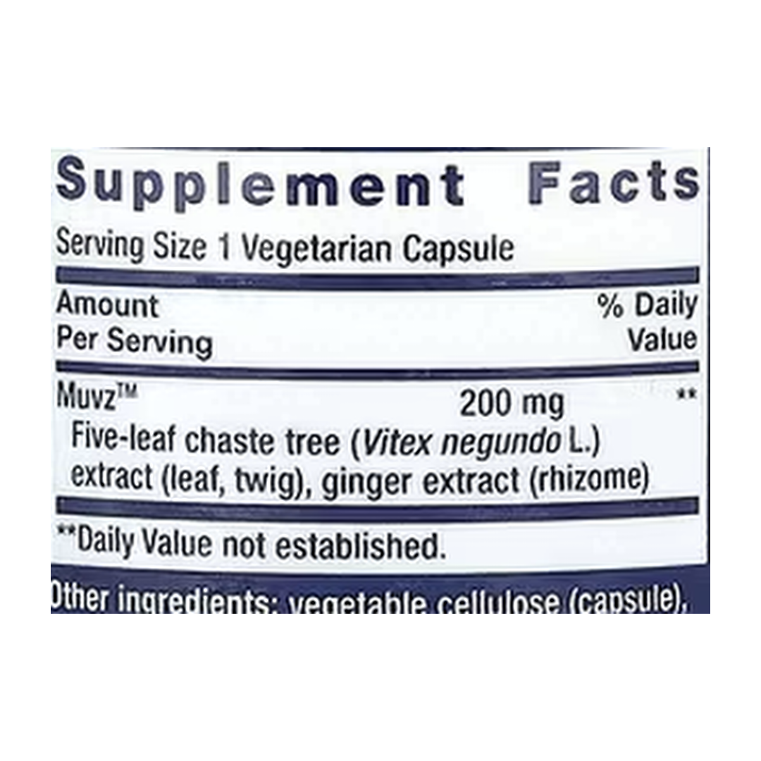 Life Extension, Lower Back Relief , 60 Vegetarian Capsules supplement facts label showing ingredients, vitamins, minerals, and serving information