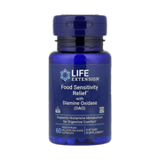 Life Extension, Food Sensitivity Relief with Diamine Oxidase (DAO), 60 Vegetarian Delayed Release Capsul front packaging view