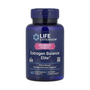 Life Extension, Women's Health, Estrogen Balance Elite, 60 Vegetarian Tablets front packaging view