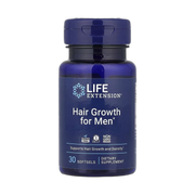Life Extension, Hair Growth for Men, 30 Softgels front packaging view
