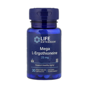 Life Extension, Mega L-Ergothioneine, 30 Vegetarian Capsules front packaging view