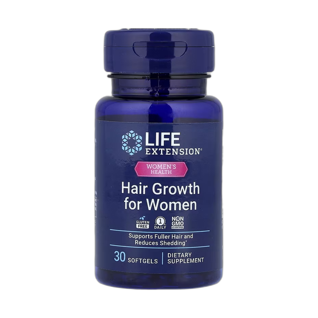 Life Extension, Women's Health, Hair Growth for Women, 30 Softgels front packaging view