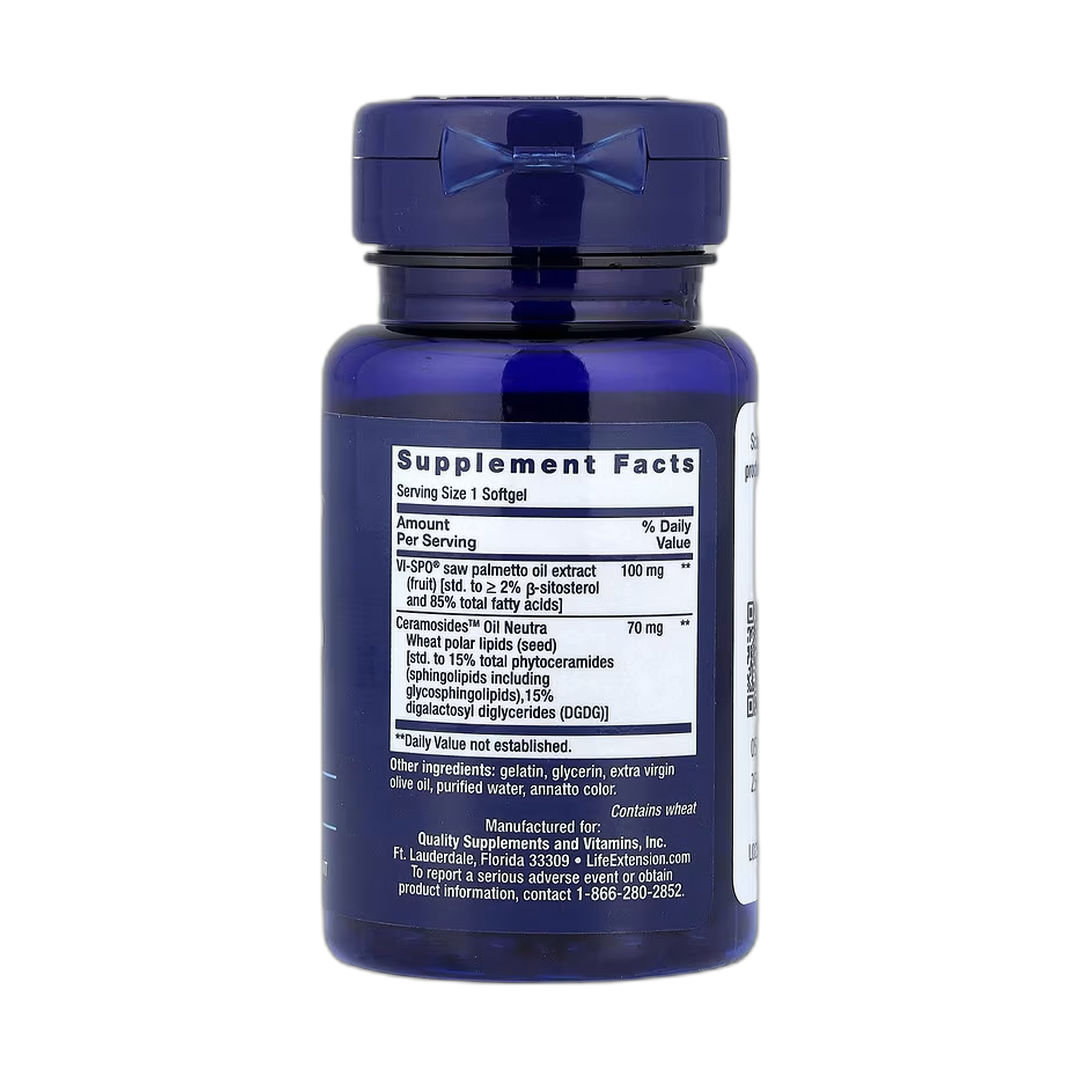 Life Extension, Women's Health, Hair Growth for Women, 30 Softgels back packaging view