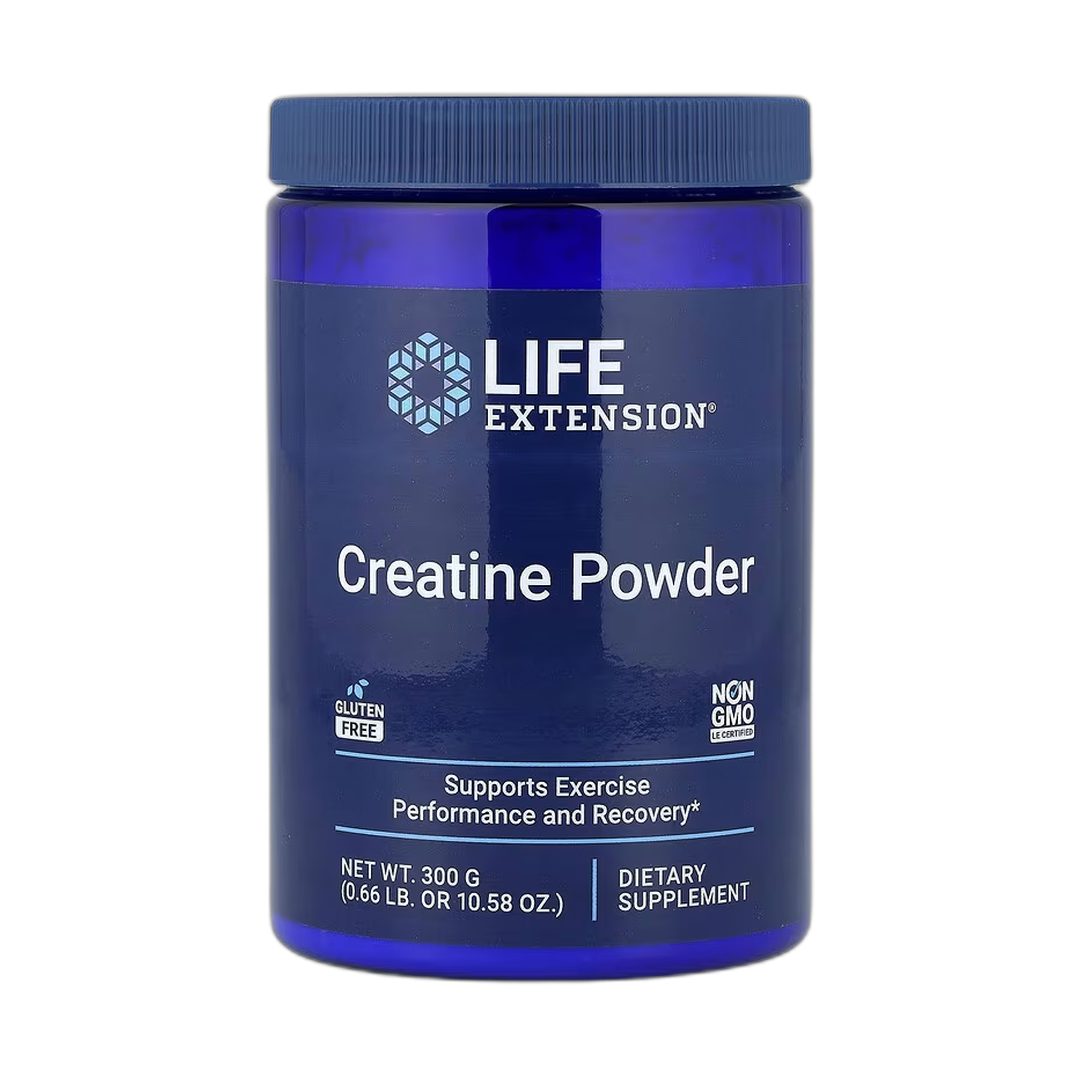 Life Extension, Creatine Powder, 0.66 lb, 300 g front packaging view