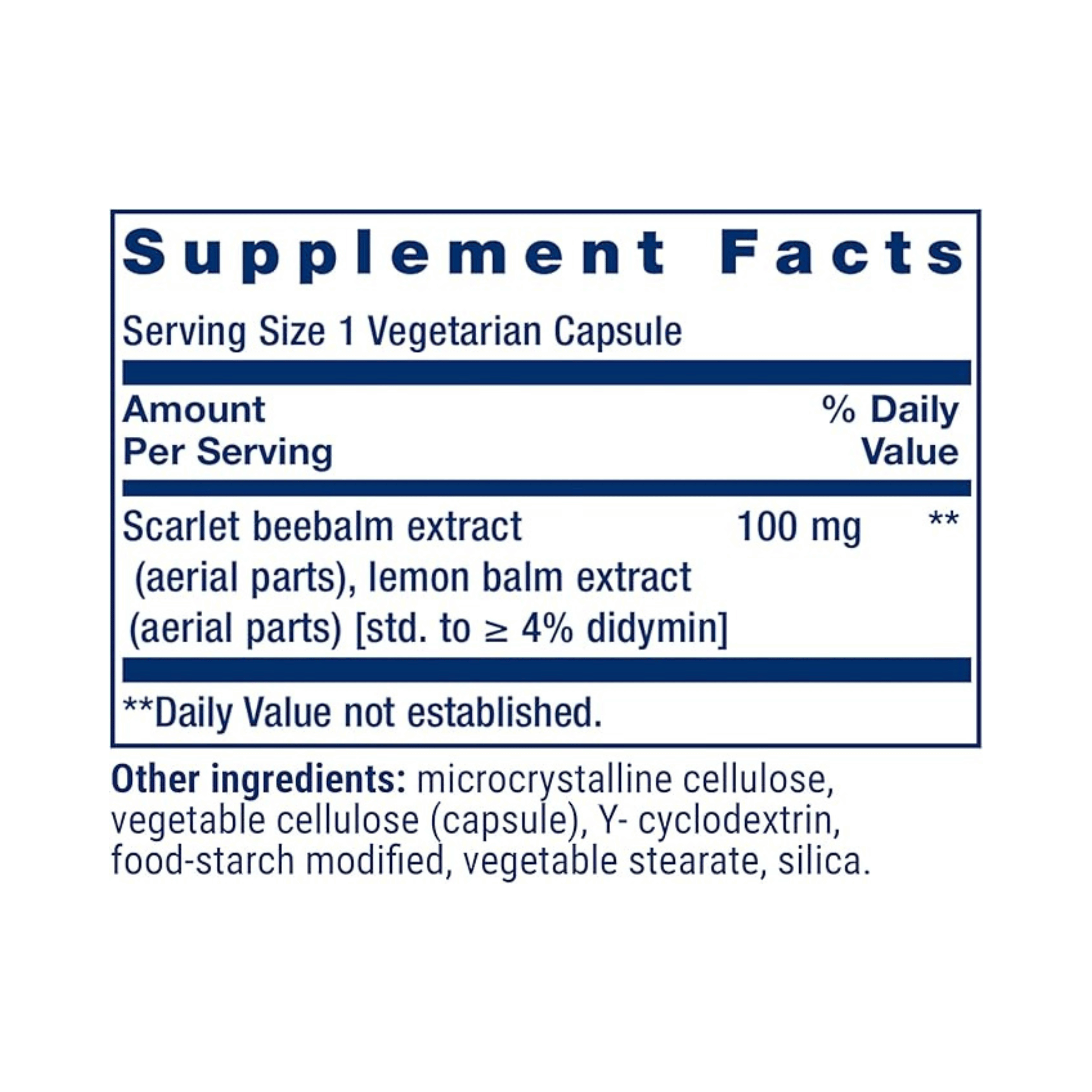 Life Extension, Biological Aging Defense, 30 Vegetarian Capsules supplement facts label showing ingredients, vitamins, minerals, and serving information