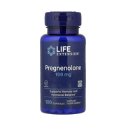 Life Extension, Pregnenolone, 100 mg, 100 Capsules front packaging view