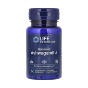 Life Extension, Optimized Ashwagandha, 60 Vegetarian Capsules front packaging view