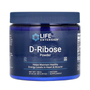 Life Extension, D-Ribose Powder, 5.29 oz, 150 g front packaging view
