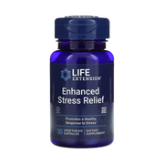 Life Extension, Enhanced Stress Relief, 30 Vegetarian Capsules front packaging view