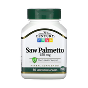 21st Century, Saw Palmetto, 450 mg, 60 Vegetarian Capsules front packaging view