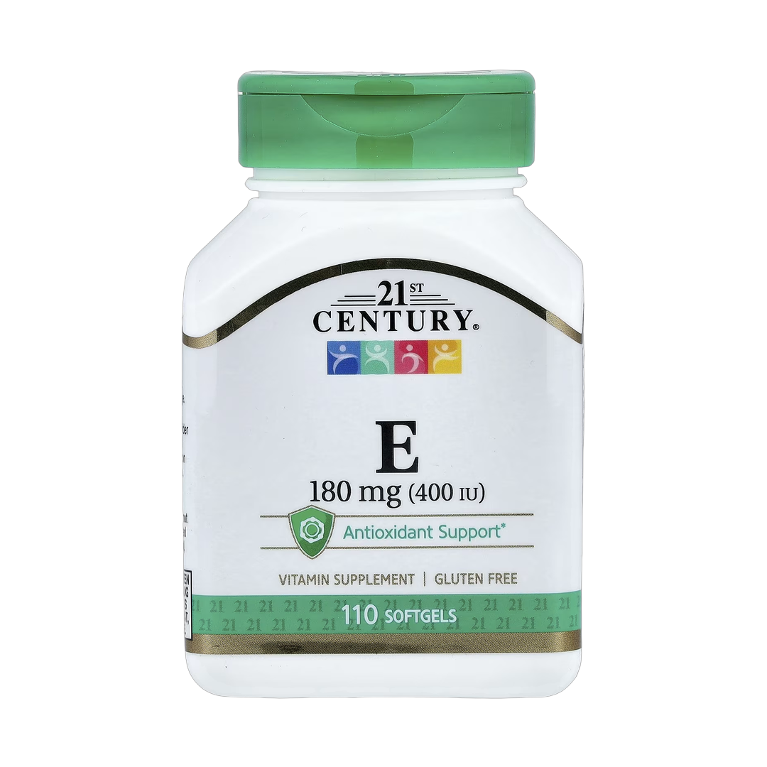 21st Century, Vitamin E, 180 mg (400 IU), 110 Softgels front packaging view