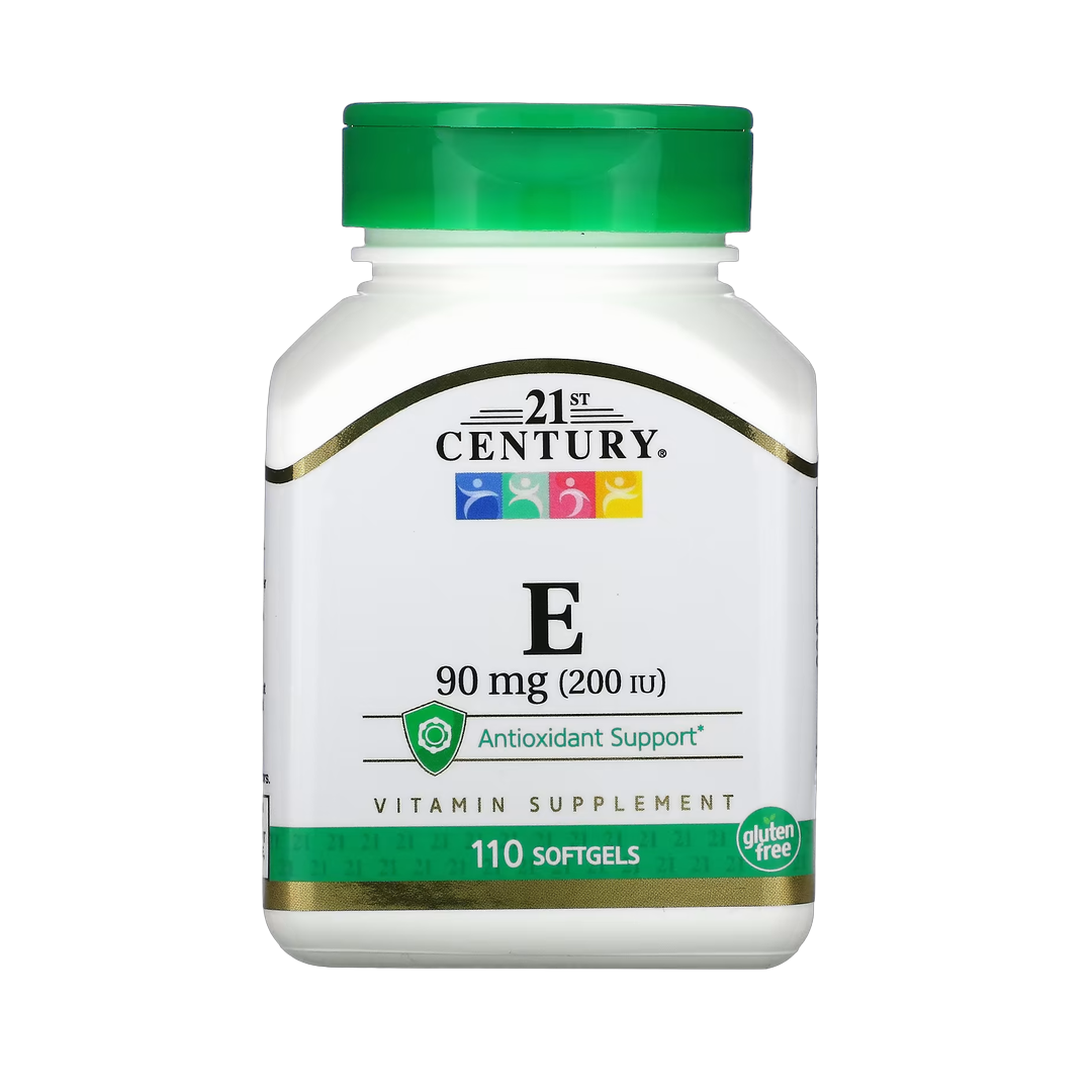 21st Century, Vitamin E, 90 mg (200 IU), 110 Softgels front packaging view
