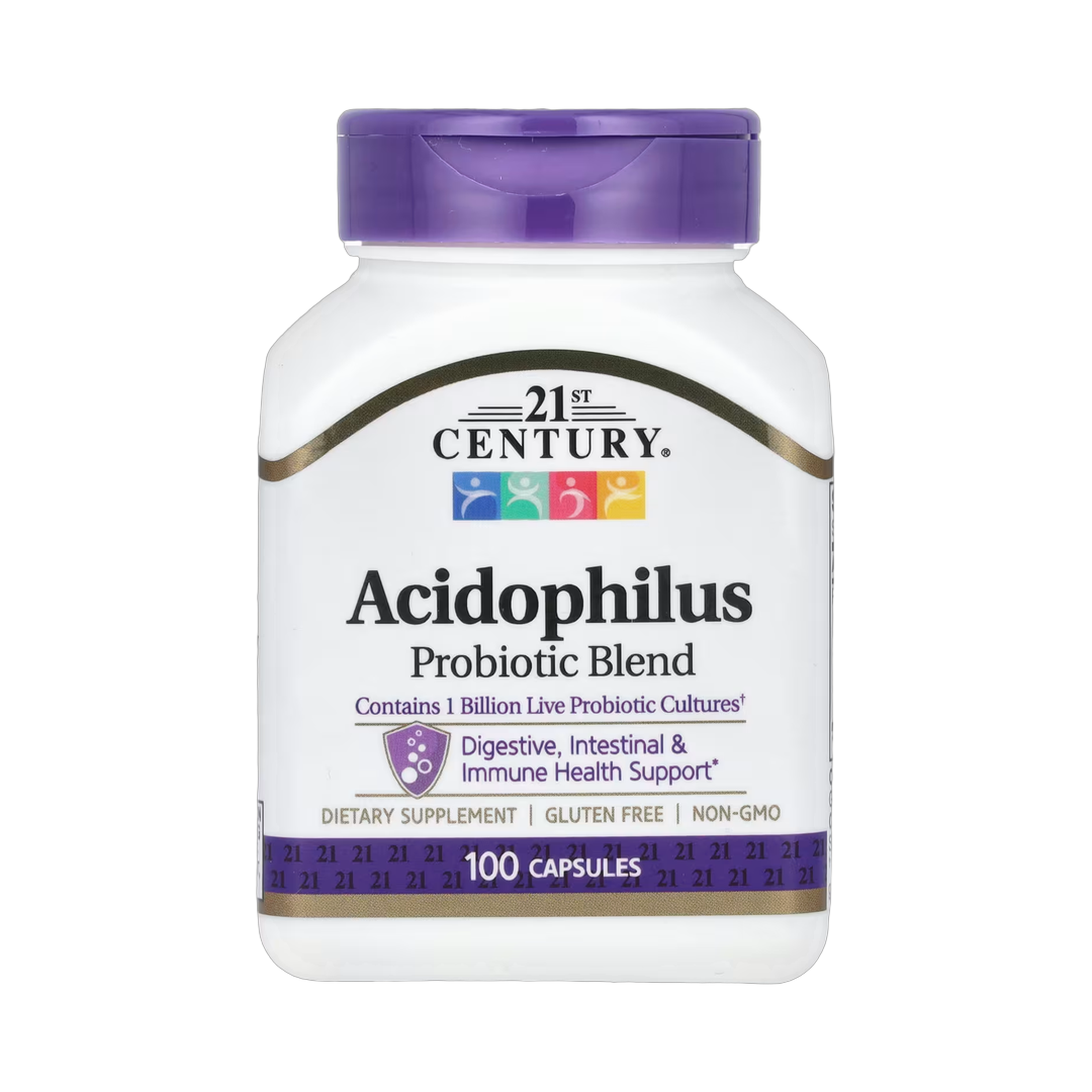 21st Century, Acidophilus Probiotic Blend, 100 Capsules front packaging view