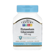 21st Century, Potassium Gluconate, 595 mg, 110 Tablets front packaging view
