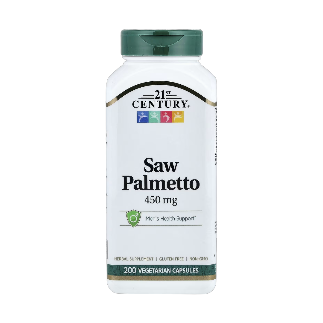 21st Century, Saw Palmetto, 200 Vegetarian Capsules front packaging view
