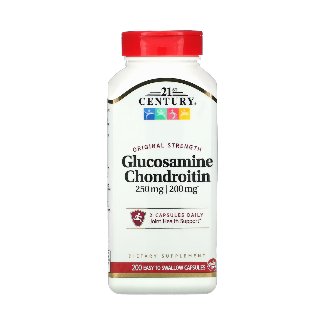 21st Century, Glucosamine / Chondroitin, Original Strength, 200 Easy to Swallow Capsules front packaging view
