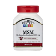 21st Century, MSM, 1,000 mg, 90 Tablets front packaging view