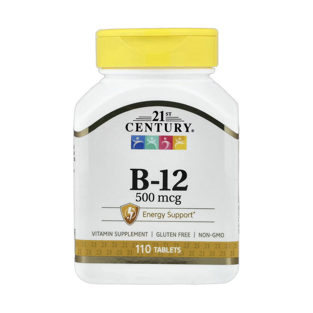 21st Century, Vitamin B-12, 500 mcg, 110 Tablets front packaging view