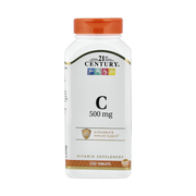 21st Century, Vitamin C, 500 mg, 250 Tablets front packaging view