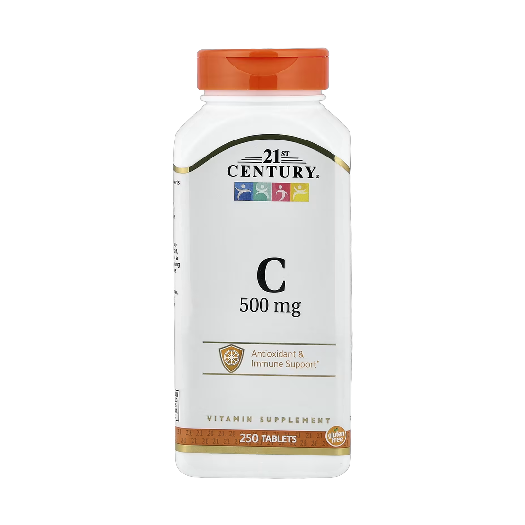 21st Century, Vitamin C, 500 mg, 250 Tablets front packaging view