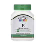 21st Century, Natural Vitamin E, 268 mg (400 IU), 110 Softgels front packaging view