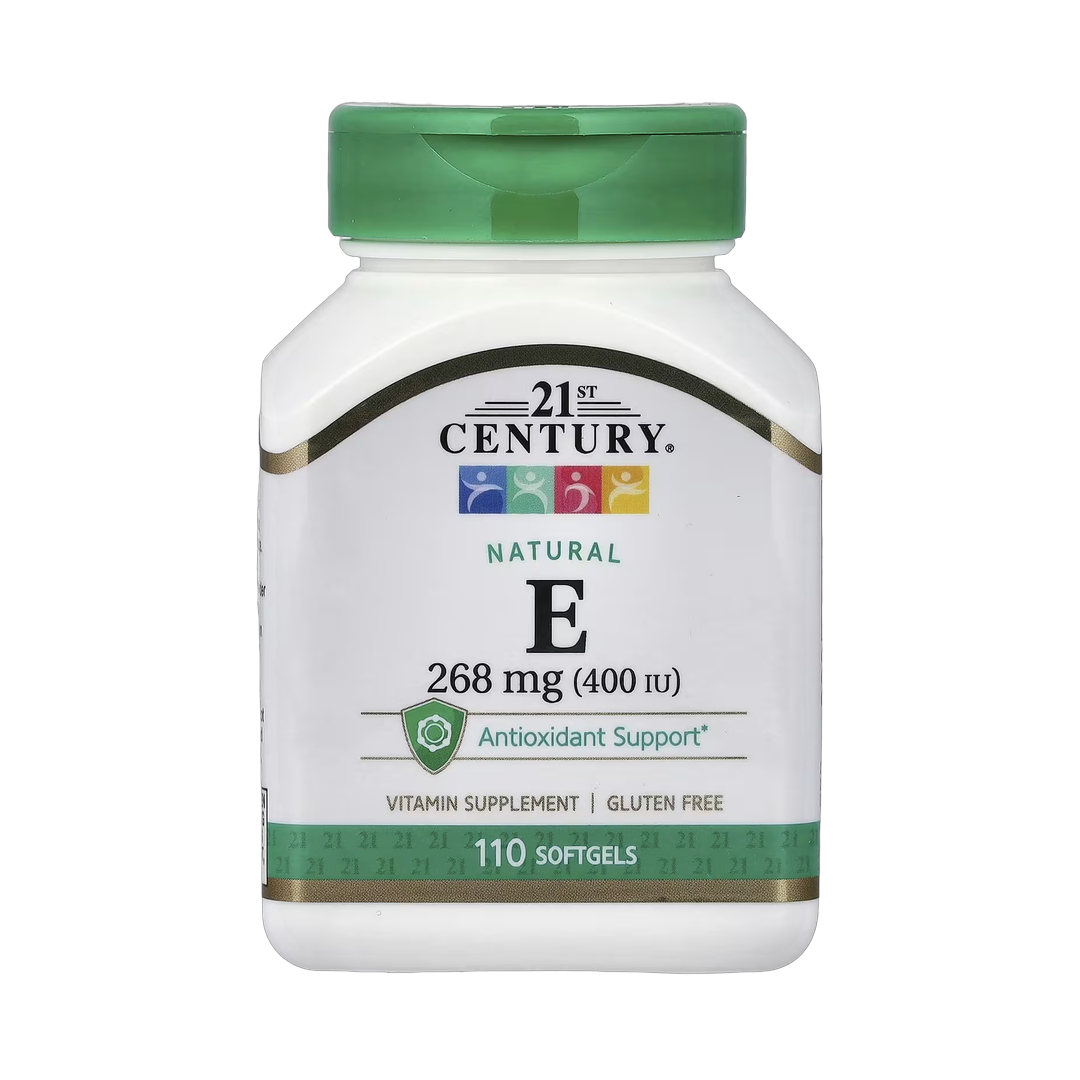 21st Century, Natural Vitamin E, 268 mg (400 IU), 110 Softgels front packaging view
