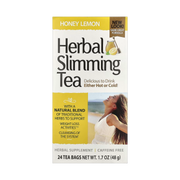 21st Century, Herbal Slimming Tea, Honey Lemon, Caffeine Free, 24 Tea Bags, 1.7 oz, 48 g front packaging view