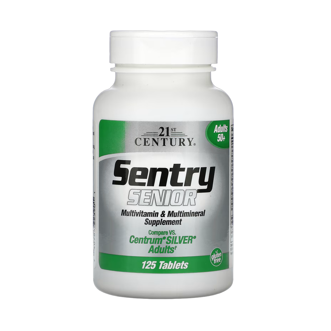 21st Century, Sentry Senior, Multivitamin & Multimineral Supplement, Adults 50+, 125 Tablets front packaging view